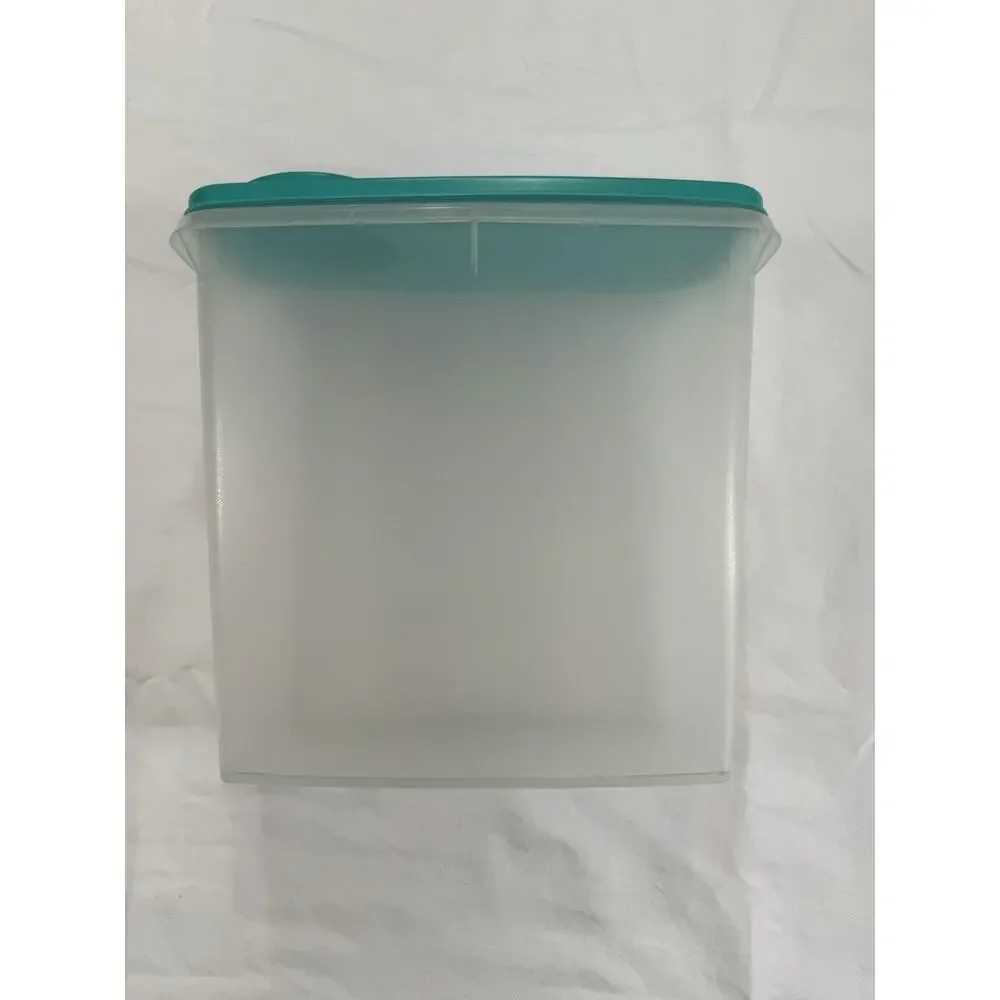 Vintage‎ Tupperware Cereal Keeper Storer 13 Cup Sheer With Green Seal